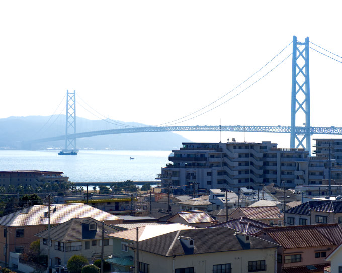 五色塚古墳 〜 明石海峡大橋