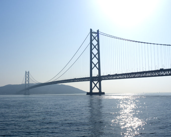 五色塚古墳 〜 明石海峡大橋